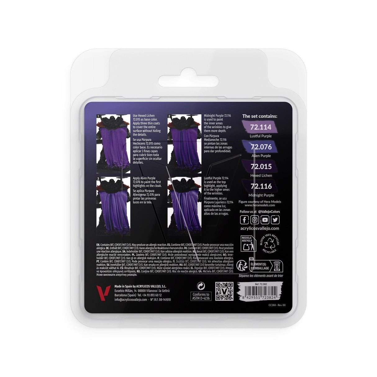 Vallejo Game Colour - Purple Color Set - Gap Games