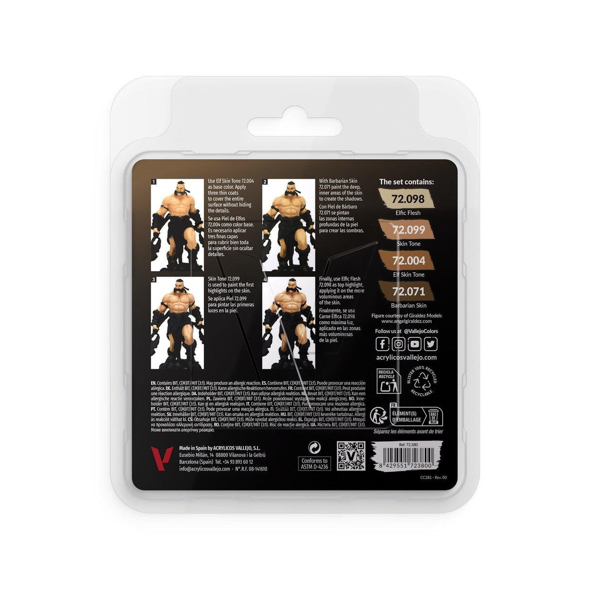 Vallejo Game Colour - Tanned Skin Set - Gap Games
