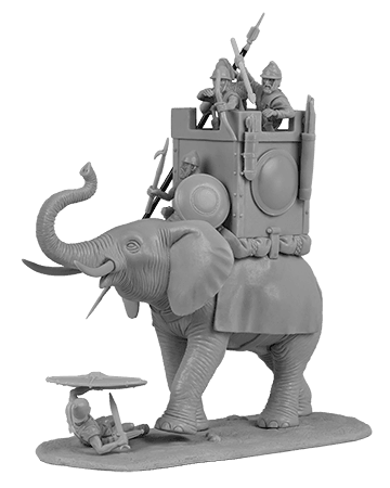 V&V Miniatures - Carthaginian War Elephant (extended set) - Gap Games