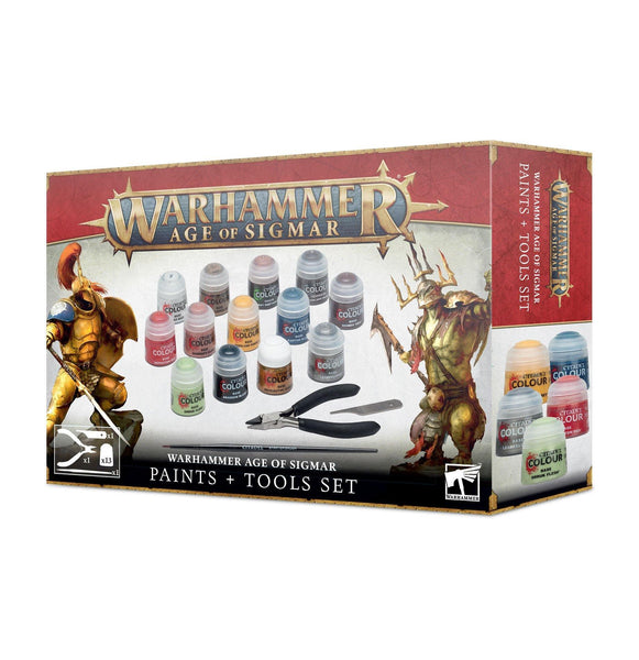 Warhammer Age of Sigmar: Paint + Tools Set - Gap Games