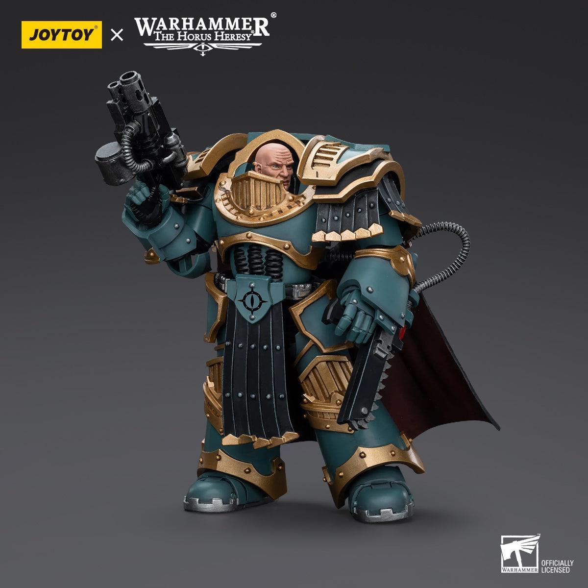 Warhammer Collectibles: 1/18 Scale Sons of Horus Legion Praetor in Cataphractii Terminator Armour - Pre-Order - Gap Games