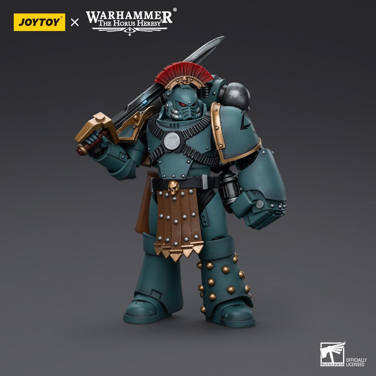 Warhammer Collectibles: 1/18 Scale Sons of Horus MKIV Tactical Squad Sergeant with Power Fist - Pre-Order - Gap Games