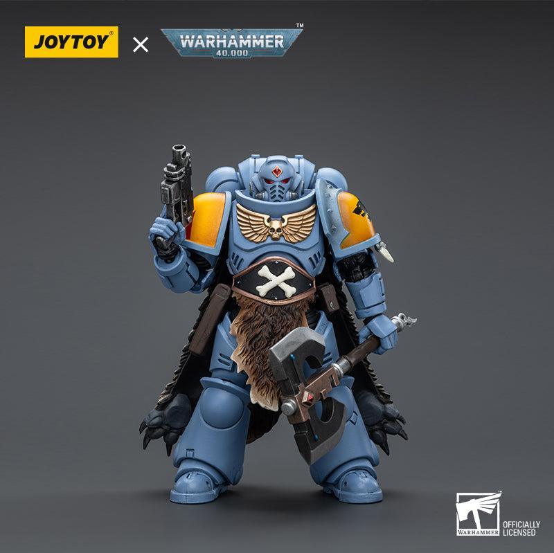 Warhammer Collectibles: 1/18 Scale Space Marines Space Wolves Claw Pack Pack Leader Logan Ghostwolf - Pre-Order - Gap Games