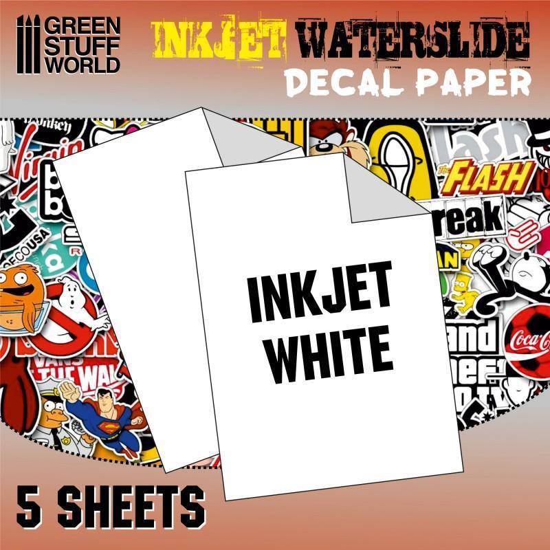 Waterslide Decals - Inkjet White - Gap Games
