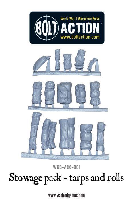 Bolt Action - Stowage pack - tarps and rolls
