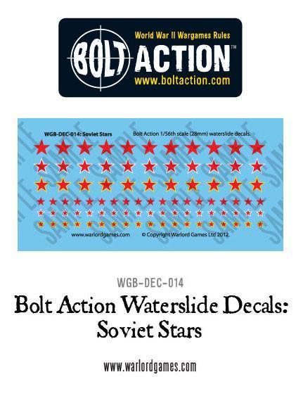 Bolt Action: Soviet Stars decal sheet