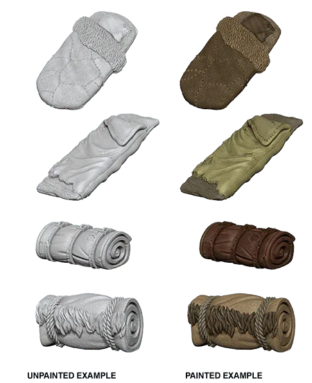 WizKids Deep Cuts Unpainted Miniatures Bedrolls - Gap Games