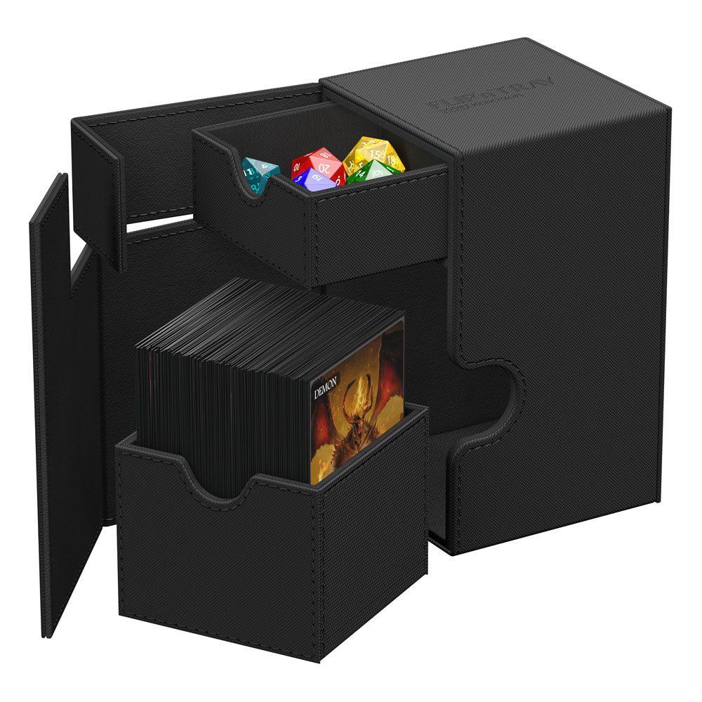 Ultimate Guard: Deck Box – XenoSkin Monocolor Flip'n'Tray 100+ – Black