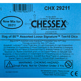 CHX 29211 Signature Bag of 50 Assorted Polyhedral Tens 10
