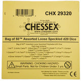 CHX 29320 Speckled Bag of 50 Assorted Polyhedral d20