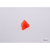 CHX 30060 Translucent Neon Orange/white Polyhedral 7-Dice Set (with bonus die)