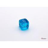 CHX 30063 Translucent Tropical Blue/white Polyhedral 7-Dice Set (with bonus die)