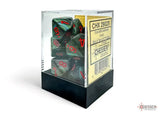CHX 29025 Scarab Jade/red Ankh D10 (10 set)