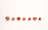 LPG Dice RPG Set Serif Red/Gold