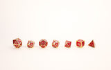 LPG Dice RPG Set Serif Red/Gold