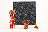 LPG Dice RPG Set Serif Red/Gold
