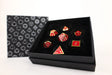 LPG Dice RPG Set Serif Red/Gold