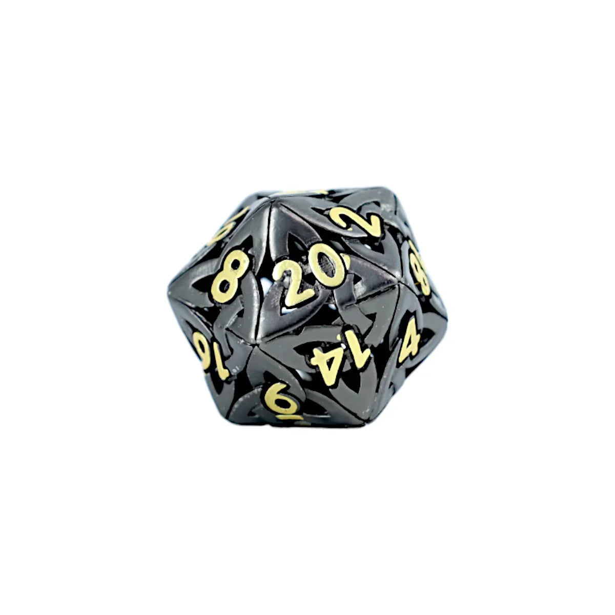 LPG Dice RPG Set Hollow Celtic - Black and Gold