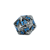 LPG Dice RPG Set Hollow Celtic - Stainless and Blue