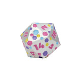 LPG Dice RPG Set Inscripted Hex Pastel White