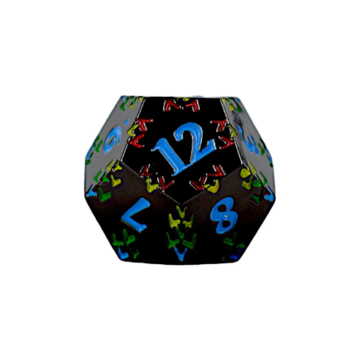 LPG Dice RPG Set Inscripted Dragon Rainbow