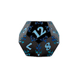 LPG Dice RPG Set Inscripted Dragon Blue