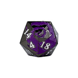 LPG Dice RPG Set Inscripted Dragon Purple