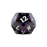 LPG Dice RPG Set Inscripted Dragon Purple