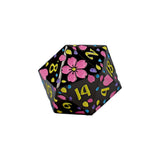 LPG Dice RPG Set Inscripted Sakura Pastel Black