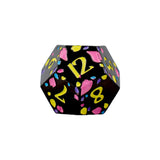 LPG Dice RPG Set Inscripted Sakura Pastel Black