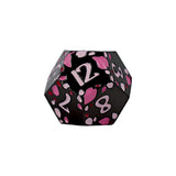 LPG Dice RPG Set Inscripted Sakura Black Pink