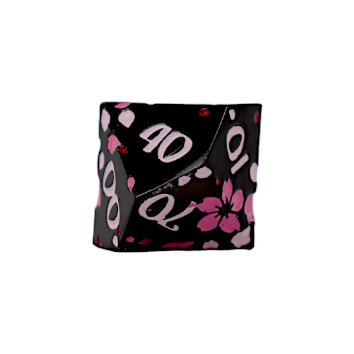LPG Dice RPG Set Inscripted Sakura Black Pink