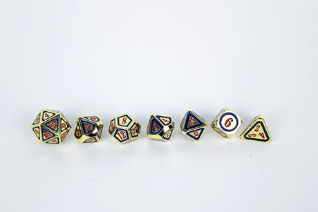 LPG Dice RPG Set Concentric Red/Blue/Gold