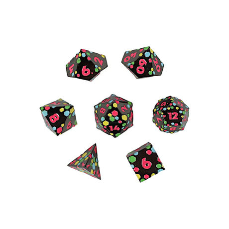 LPG Dice RPG Set Inscripted Hex Neon