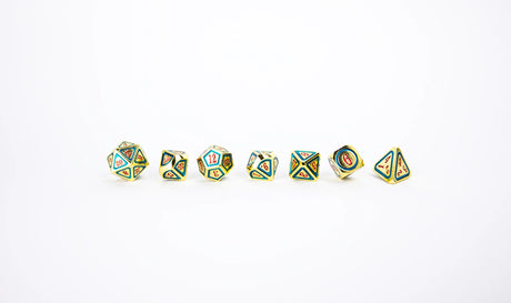 LPG Dice RPG Set Concentric Red/Green/Gold