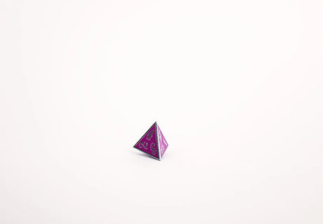 LPG Dice RPG Set Serif Purple/Silver
