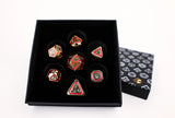 LPG Dice RPG Set Concentric Black/Red/Gold