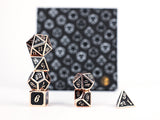 LPG Dice RPG Set Serif Black/Brass