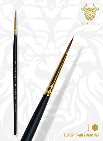 Kimera Brushes – Kolinsky Sable N1 Round Point Brush