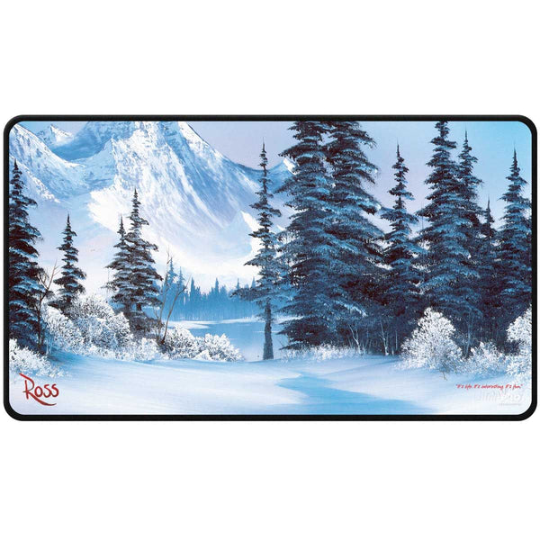 Ultra Pro: UP16523 Bob Ross - Winter Paradise Black Stitched Playmat
