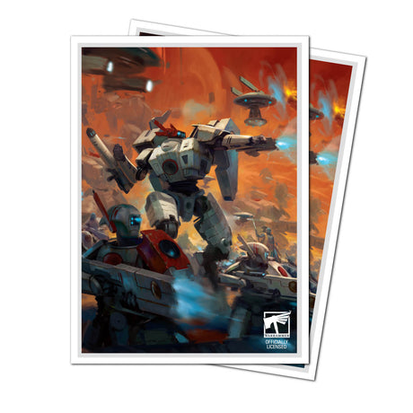 Ultra Pro: UP16557 T'au Empire Codex Aligned 105ct Apex Deck Protector sleeves for Warhammer 40k