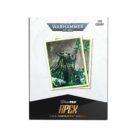Ultra Pro: UP16564 Necron Codex Aligned 105ct Apex Deck Protector sleeves for Warhammer 40k