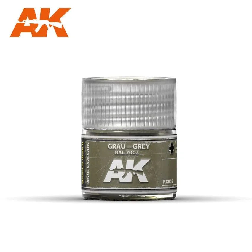 AK Interactive Real Colors - Acrylic Lacquer Paint 10ml bottle - Grau Grey RAL 7003