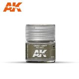 AK Interactive Real Colors - Acrylic Lacquer Paint 10ml bottle - Grau Grey RAL 7003