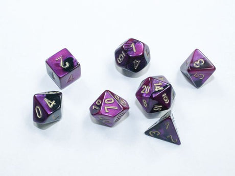 CHX 20640 Gemini Mini Black-Purple/Gold 7-Die Set