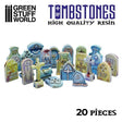 20x Gravestones Resin Set - Gap Games