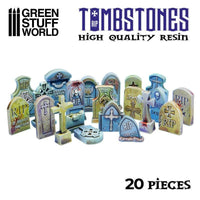 20x Gravestones Resin Set - Gap Games