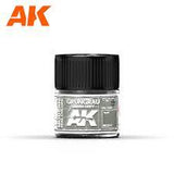 AK Interactive Real Colors - Acrylic Lacquer Paint 10ml bottle - Grungrau-Green Grey RAL 7009 (Modern)