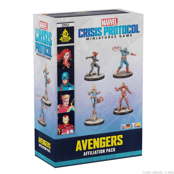 Marvel Crisis Protocol Miniatures Game Avengers Affiliation Pack - Pre-Order - Gap Games