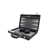LPG Classics Leather Backgammon Set - Black